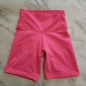 Hot pink bike shorts